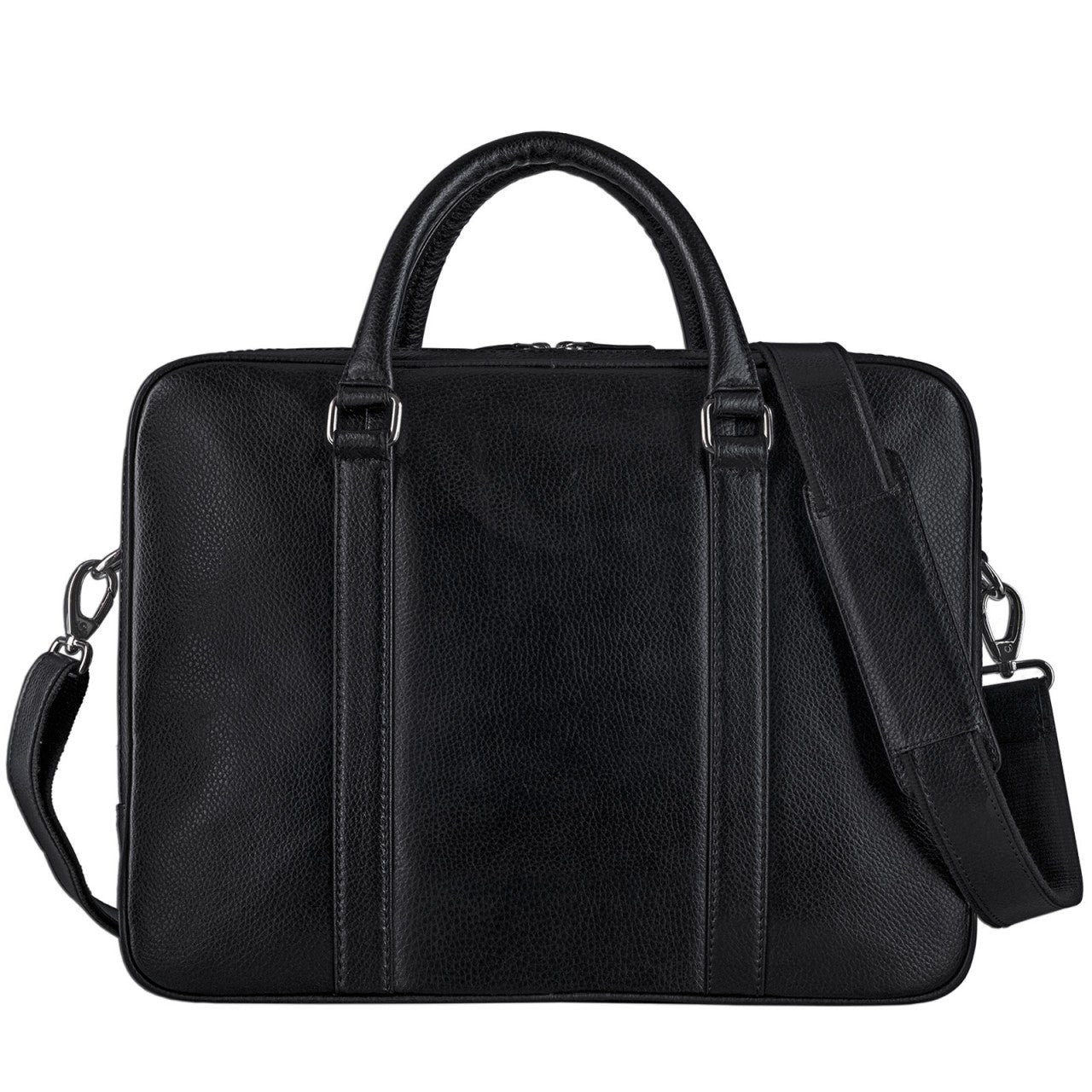 Ledertasche Herren Damen aus schwarzem Leder Laptop