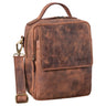 B-Stock "Gideon" læder skuldertaske herre vintage