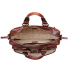 Leder Aktentasche zum Umhängen Vintage braun