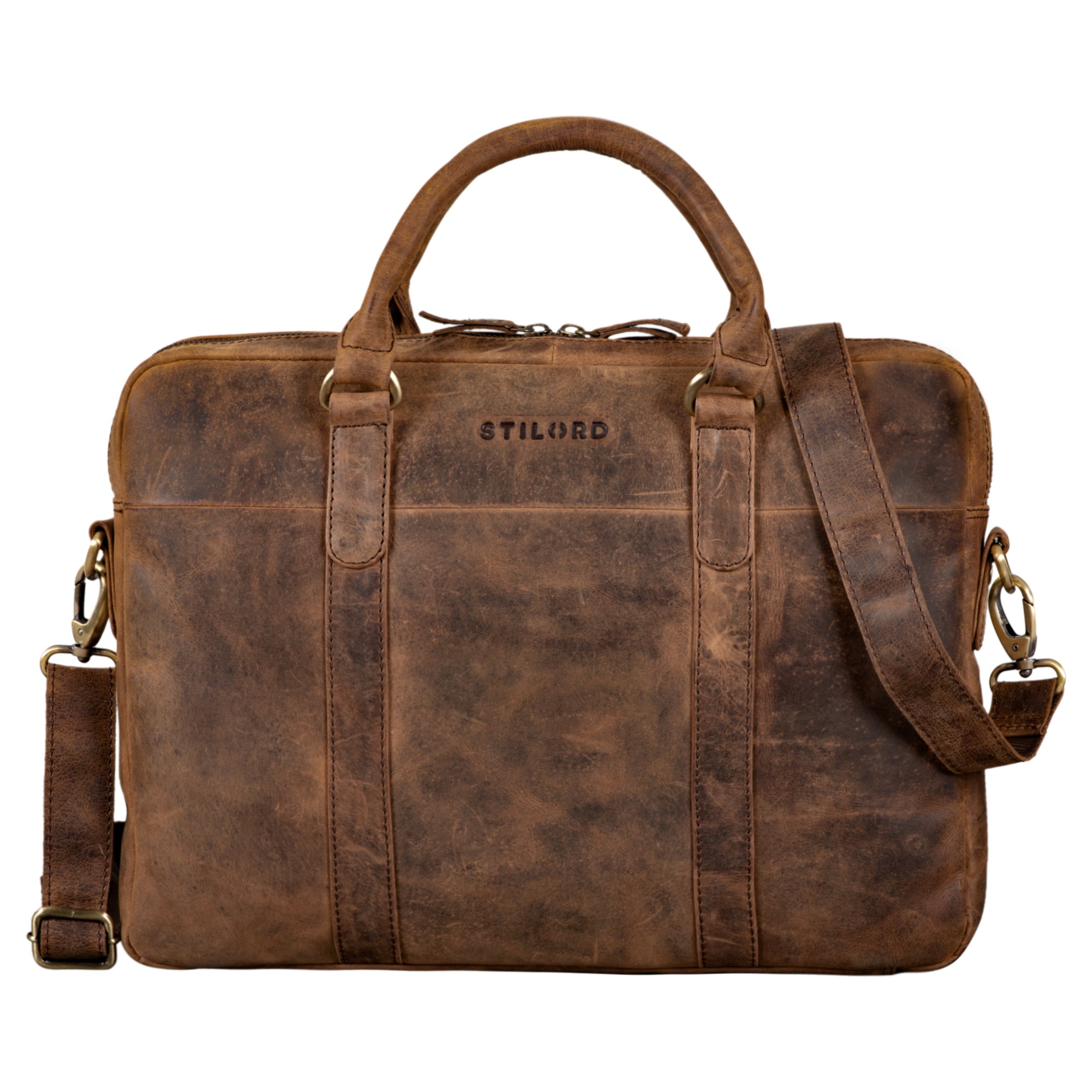 Ledertasche Umhaengetasche hochwertig Business Damen Herren gross