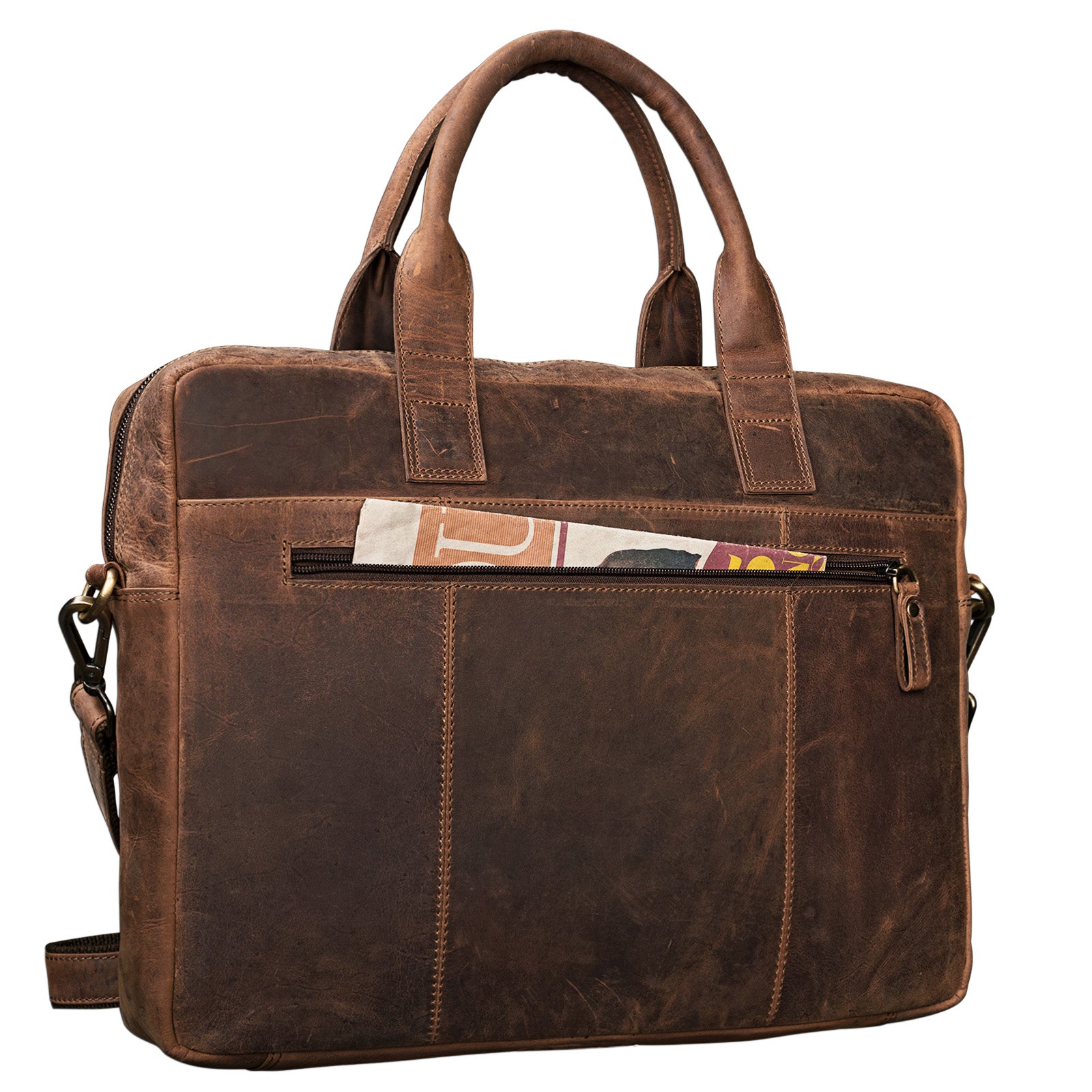 VIntage Leder Business Umhängetasche