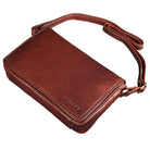 Vintage Handtasche Leder braun