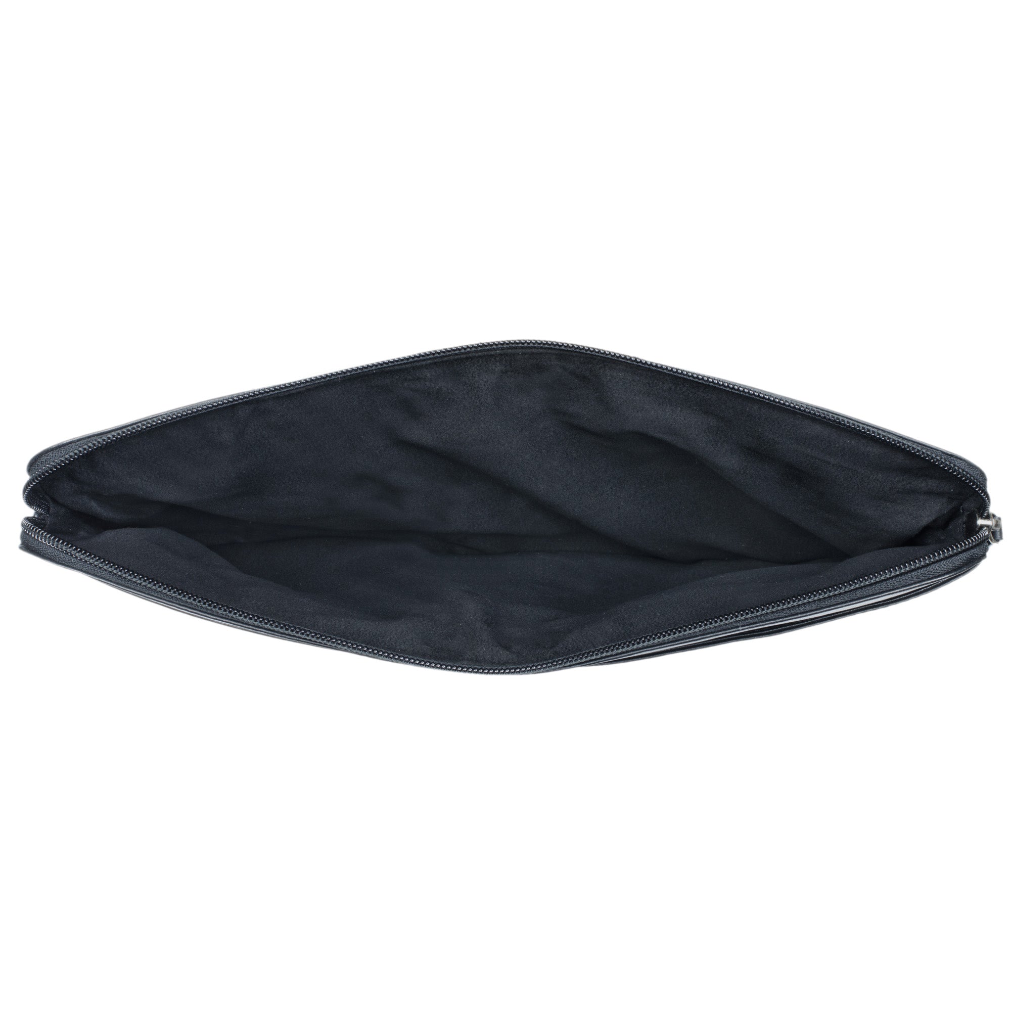 Schwarze Ledertasche 13 Zoll