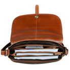 Kleine Leder Umhängetasche Damen braun