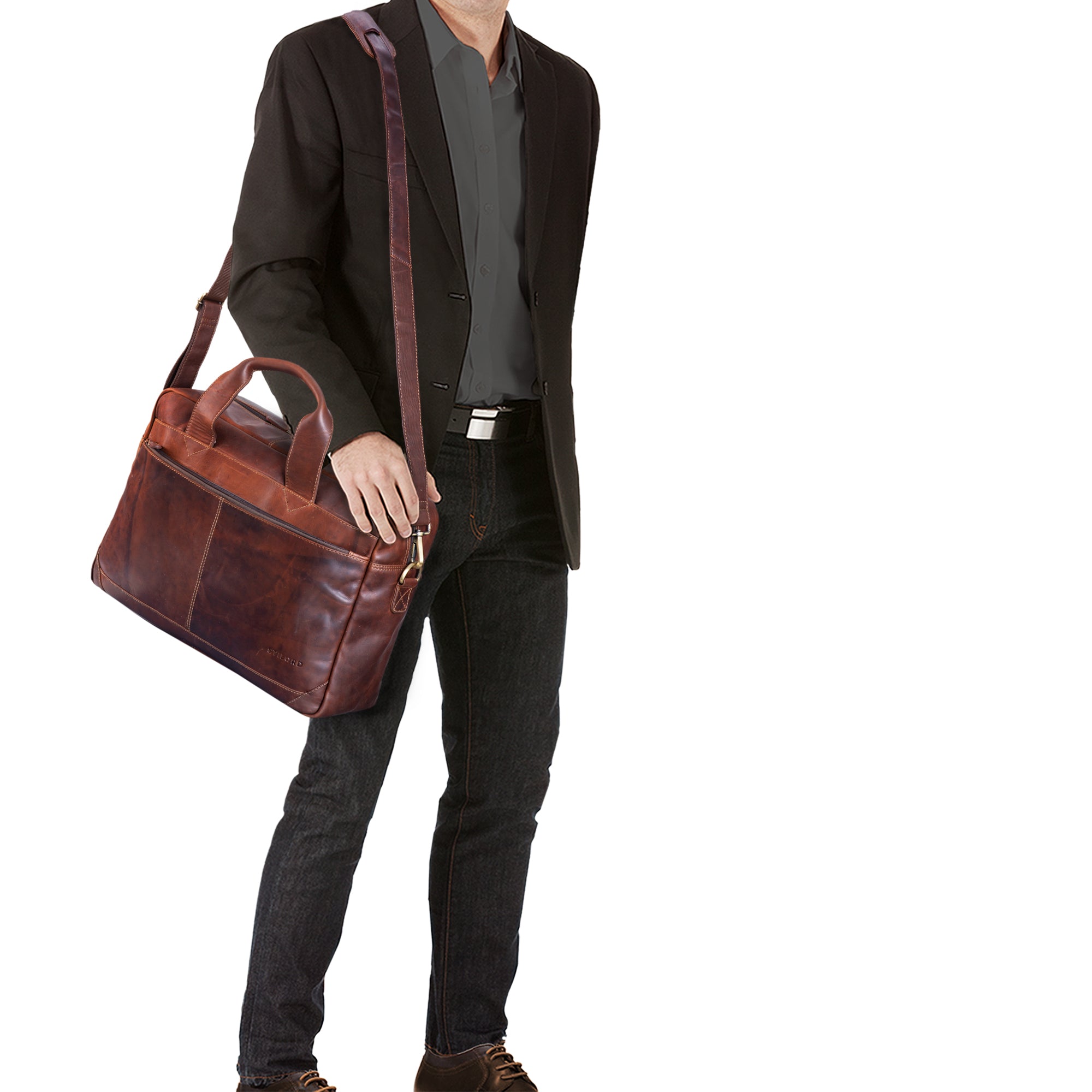 XL Leder Lehrertasche Vintage