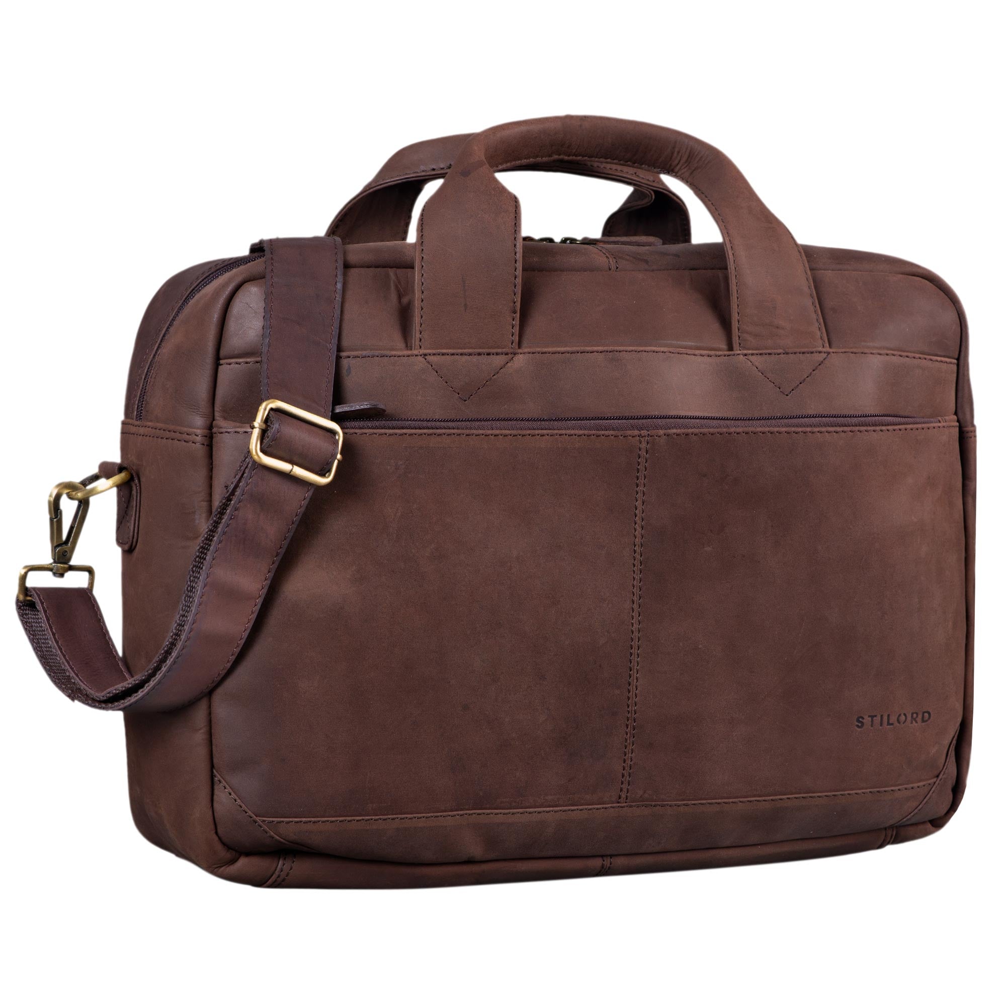 Herren Ledertasche Lehrertasche groß