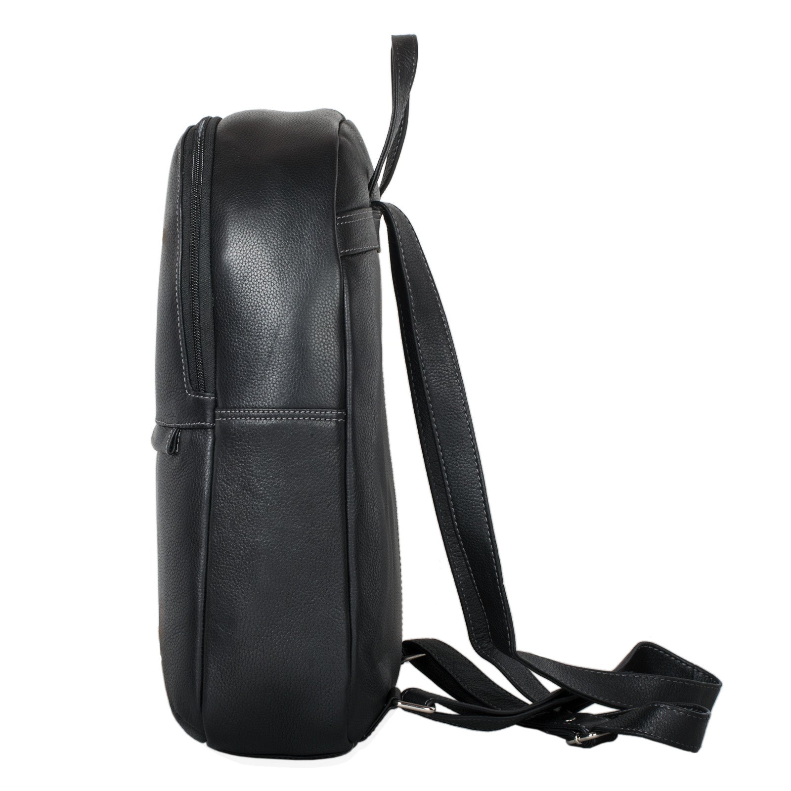 Klassische Herrentasche zum Umhängen schwarz Leder