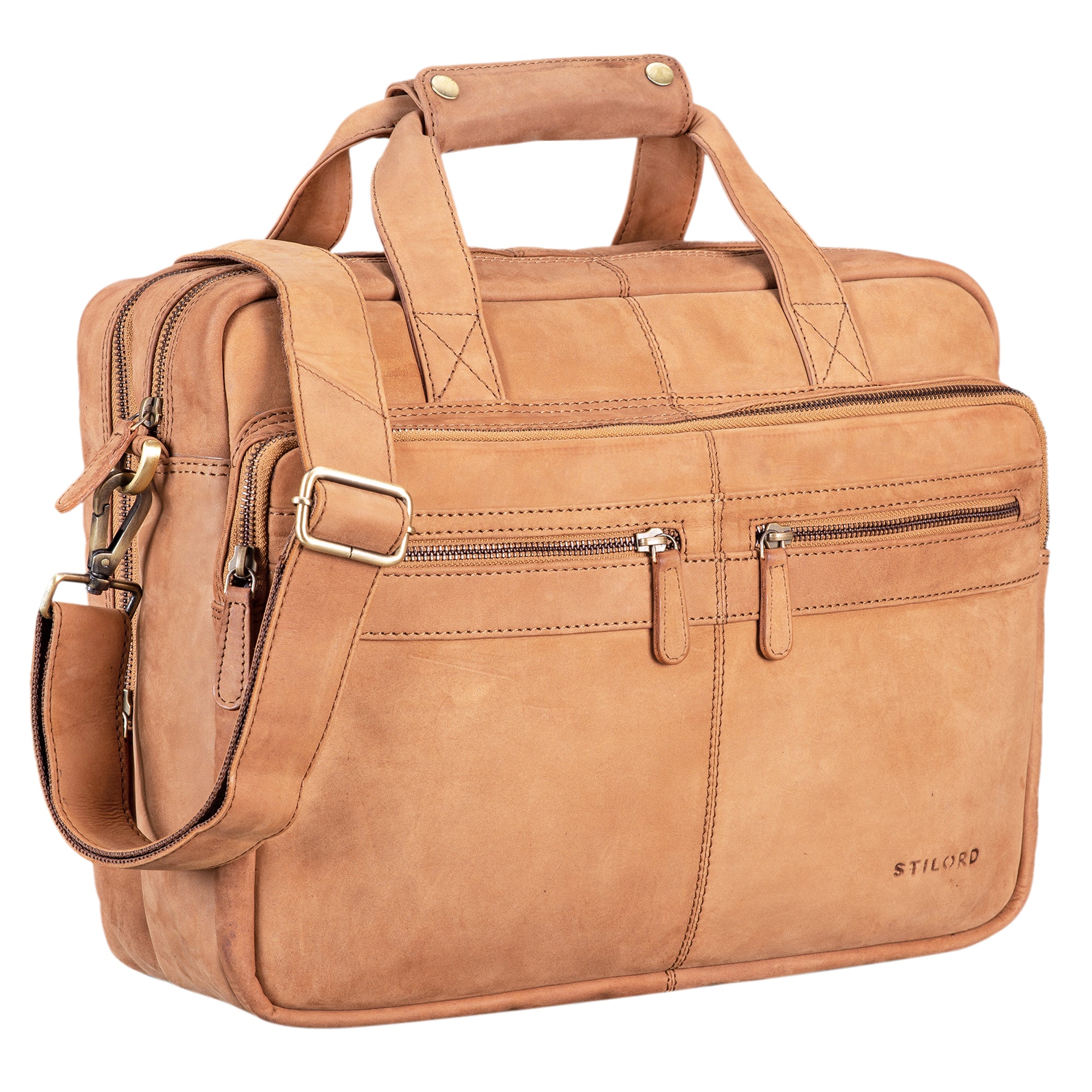 Messenger Bag Herren Damen Vintage braun
