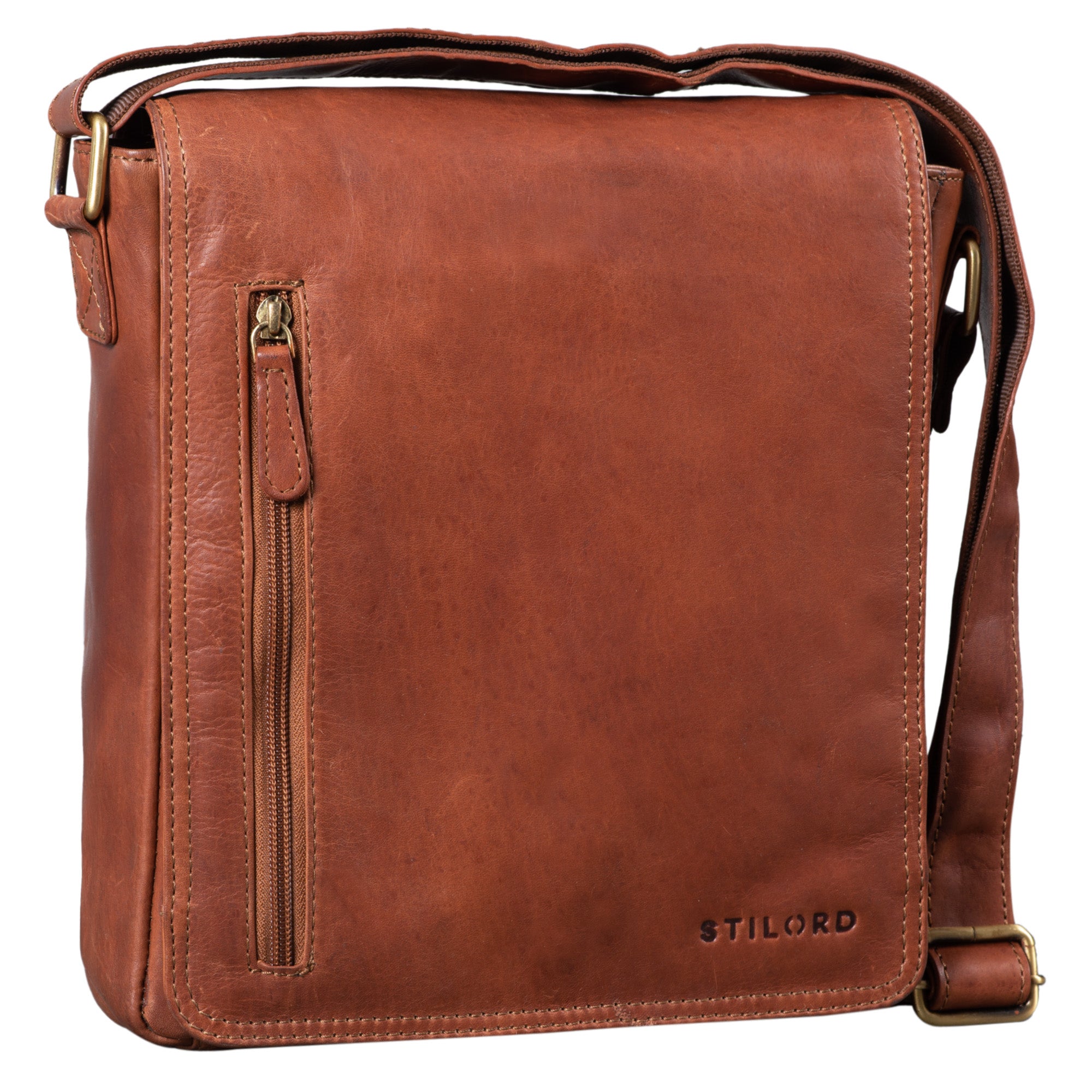 Leder Messenger Bag Vintage