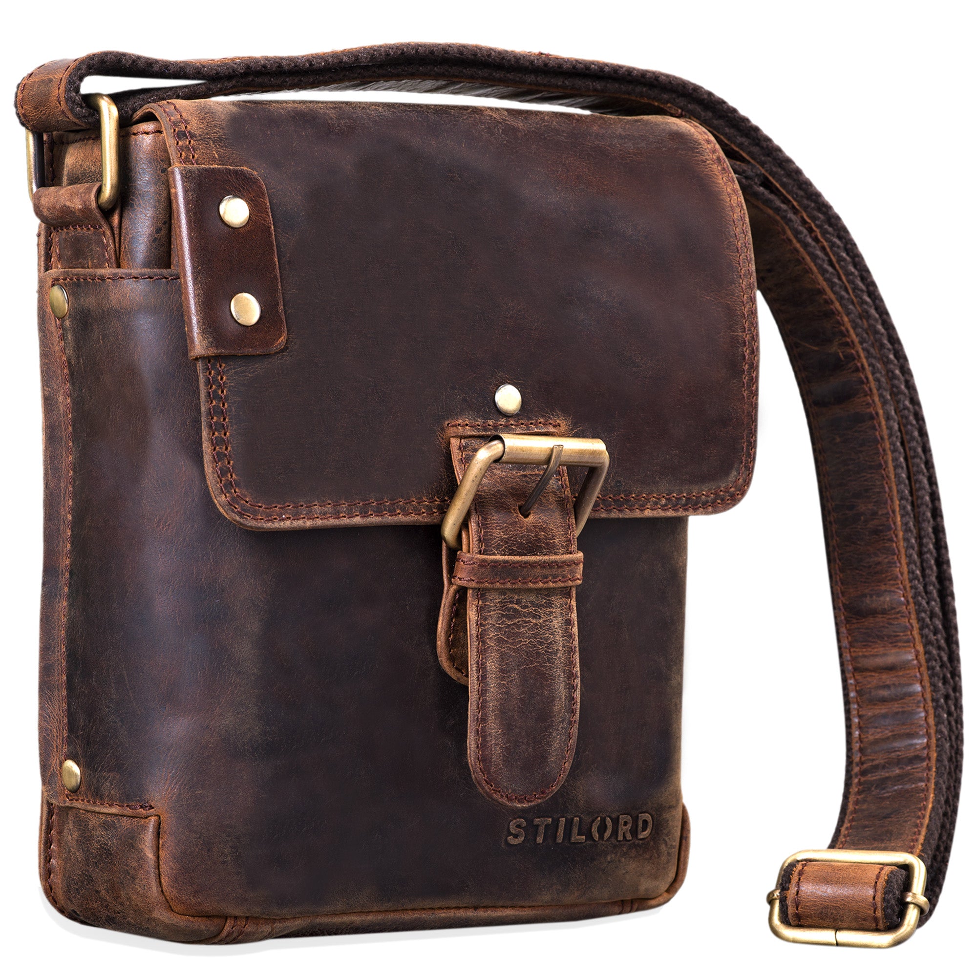 Kleine Leder Messenger Bag