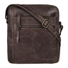 „Garcia“ Lille Skuldertaske Ægte Læder Brun Vintage Messenger Taske