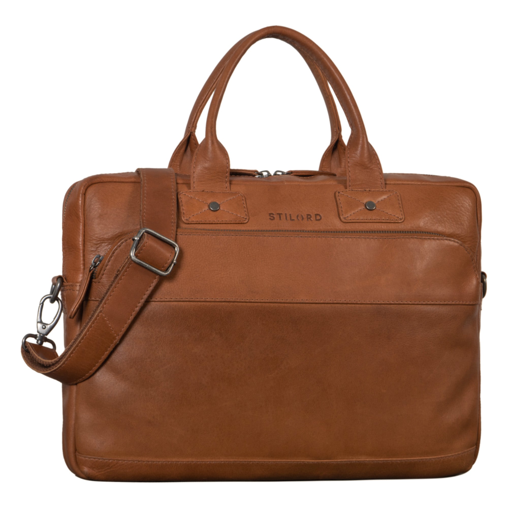 Leder Bürotasche dunkelbraun