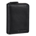Schwarzes Leder Portemonnaie RFID