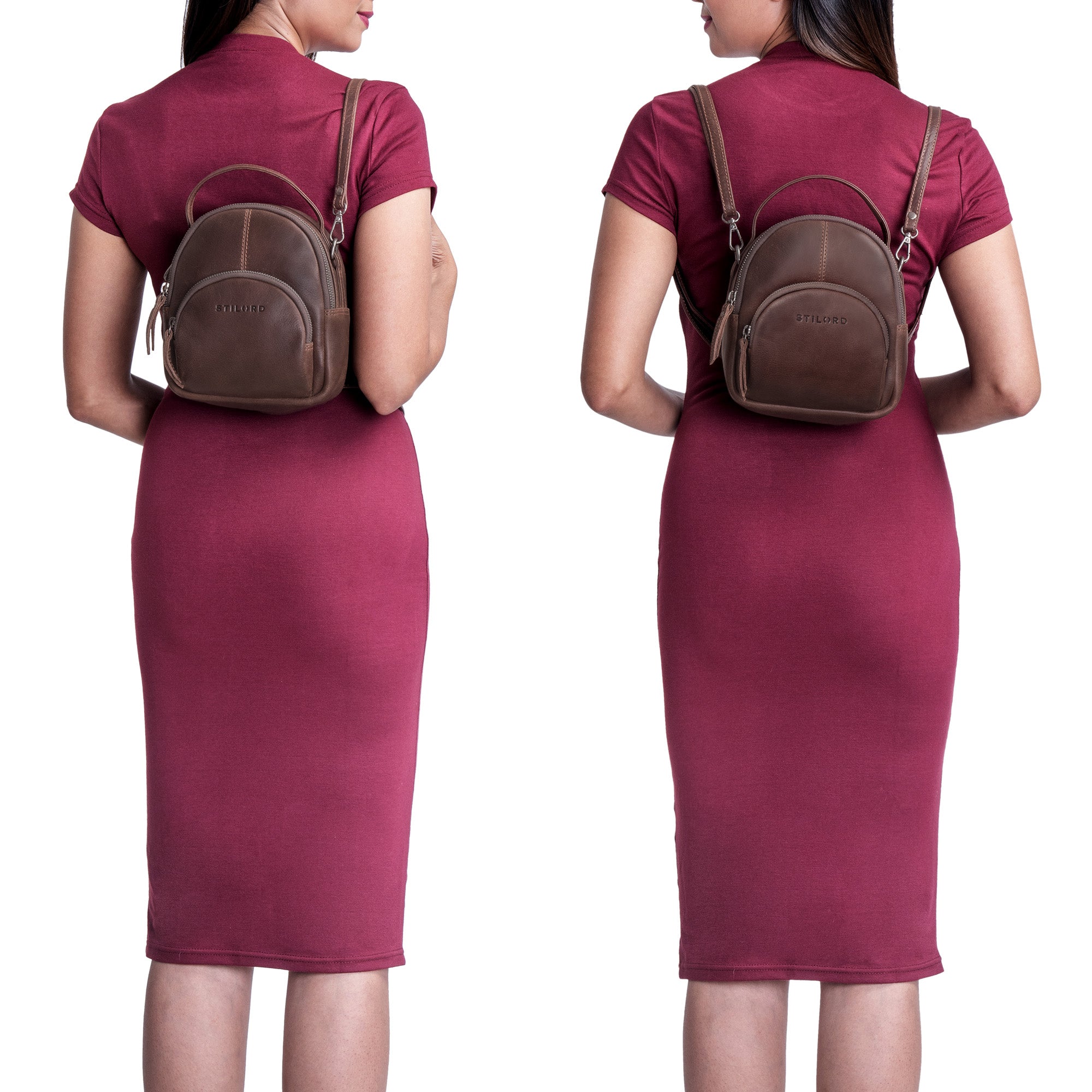 Lederrucksack Vintage Braun