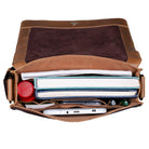 Leder Messenger Bag Männer braun