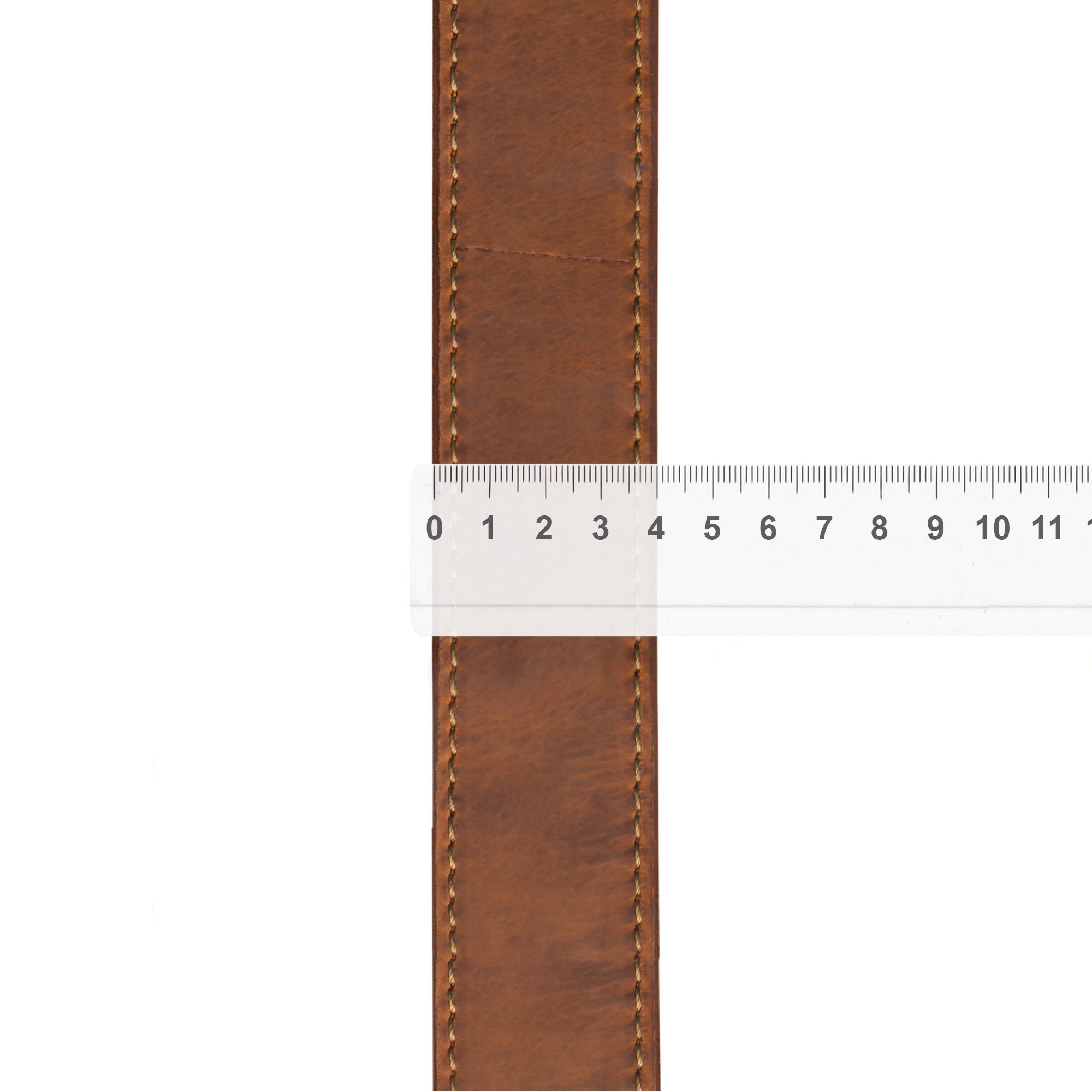 Leder Schultergurt braun Modisch