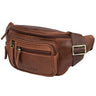 "Greg" bum bag / bæltetaske Ægte læder til mænd og kvinder Large