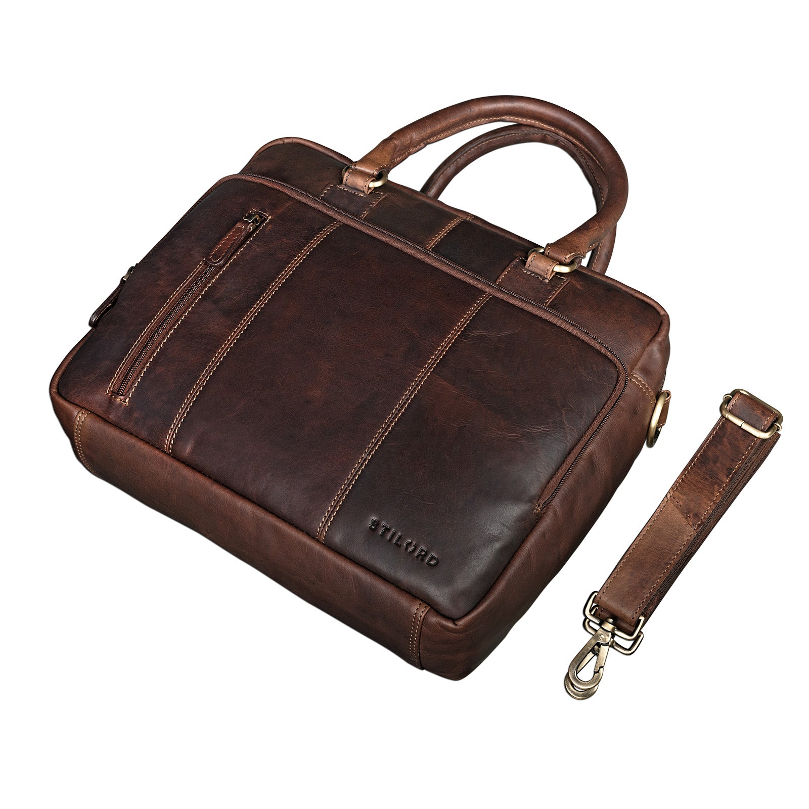 Laptoptasche Vintage Leder groß