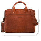 Elegante Bürotasche Leder Braun 