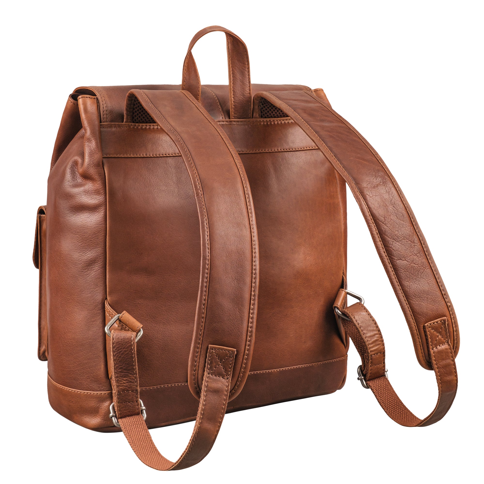 brauner Echtleder Rucksack für Damen