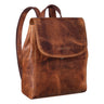 "Hazel" Dame Rygsæk Elegant Læder Daypack Lille Vintage Rygsæk
