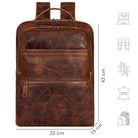 Lederrrucksack Office cognac groß