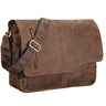 Herren Ledertasche Umhängetasche Vintage braun