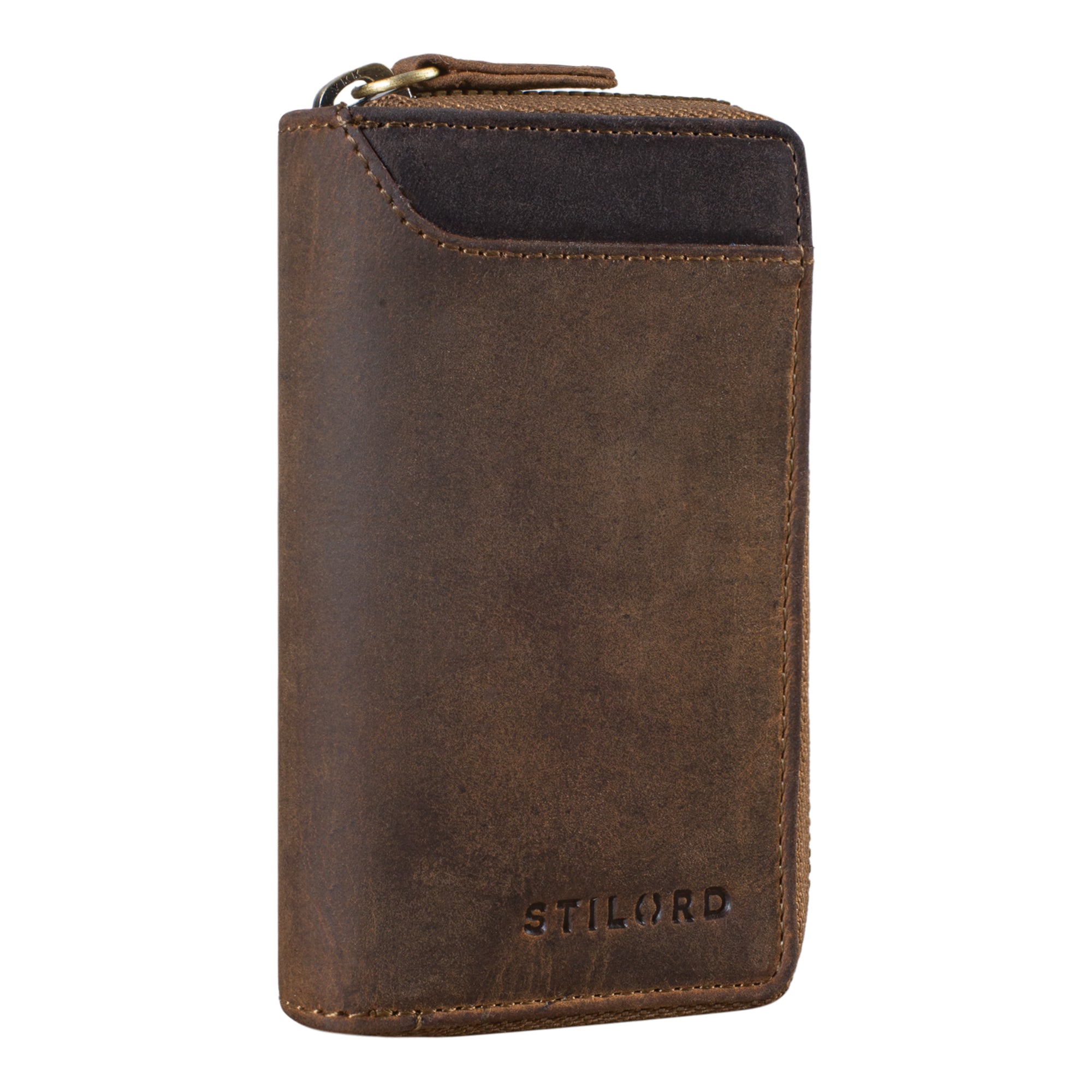 Vintage Leder Schlüsselmappe Mini kartenbörse