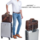 Lehrertasche Leder Herren braun