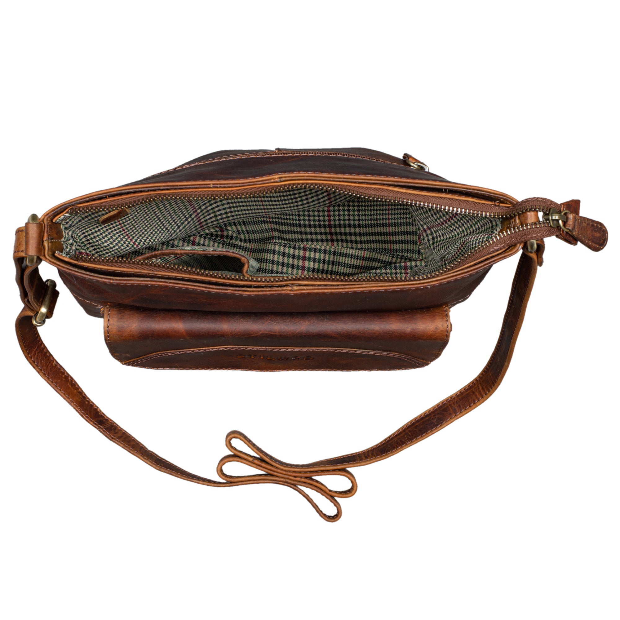 Schultertasche Damen Echt Leder