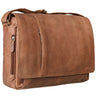 Hellbraune Leder Schultertasche