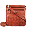 Schultertasche Leder braun