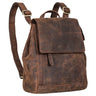 "Allegra" Elegant Rygsæk Dame Læder Lille Vintage Skuldertaske