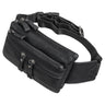 Herren Damen Bauchtasche Leder schwarz