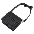 Damen Schultertasche Leder schwarz