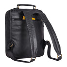 Shopping Rucksack Echtleder schwarz