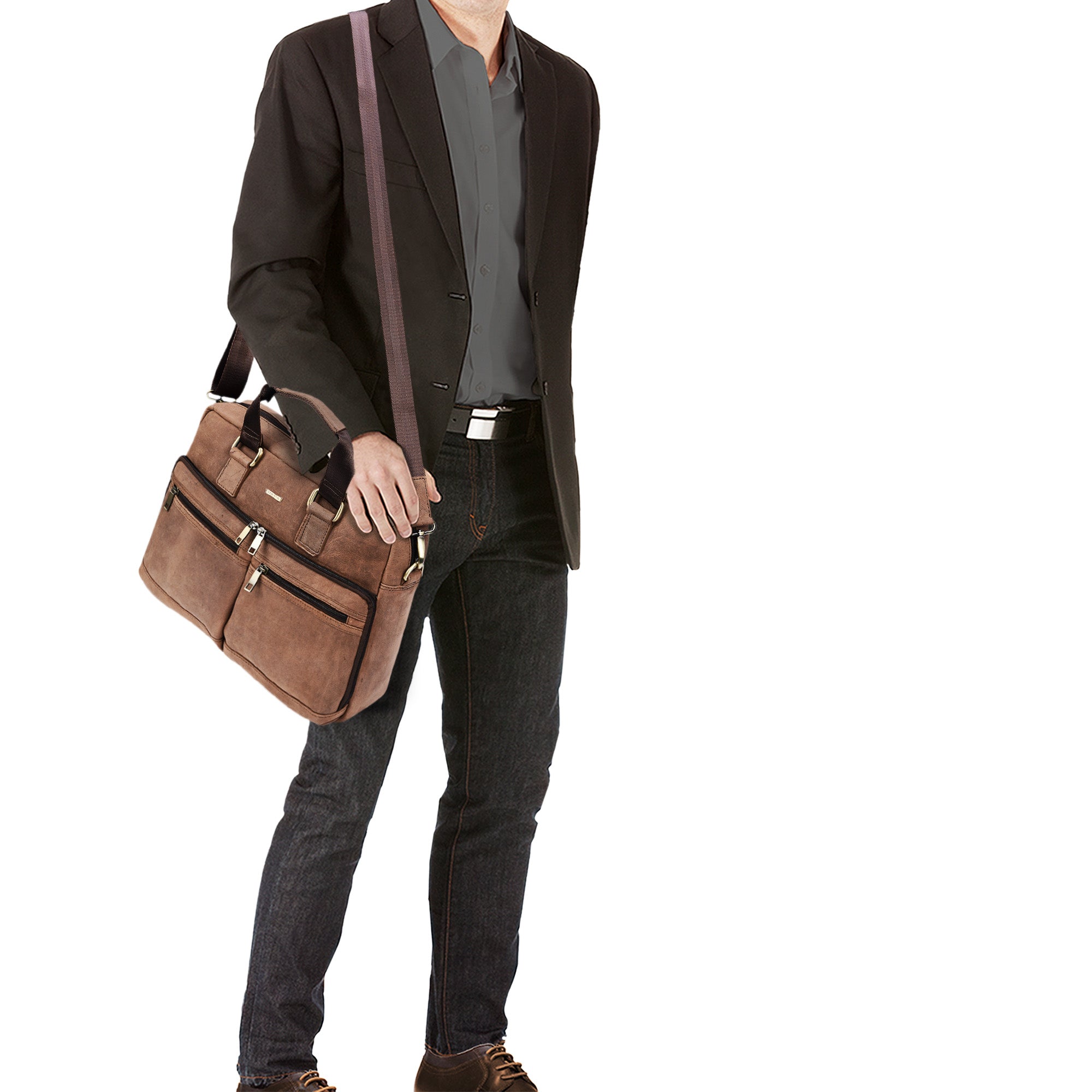 Leder Officetasche braun