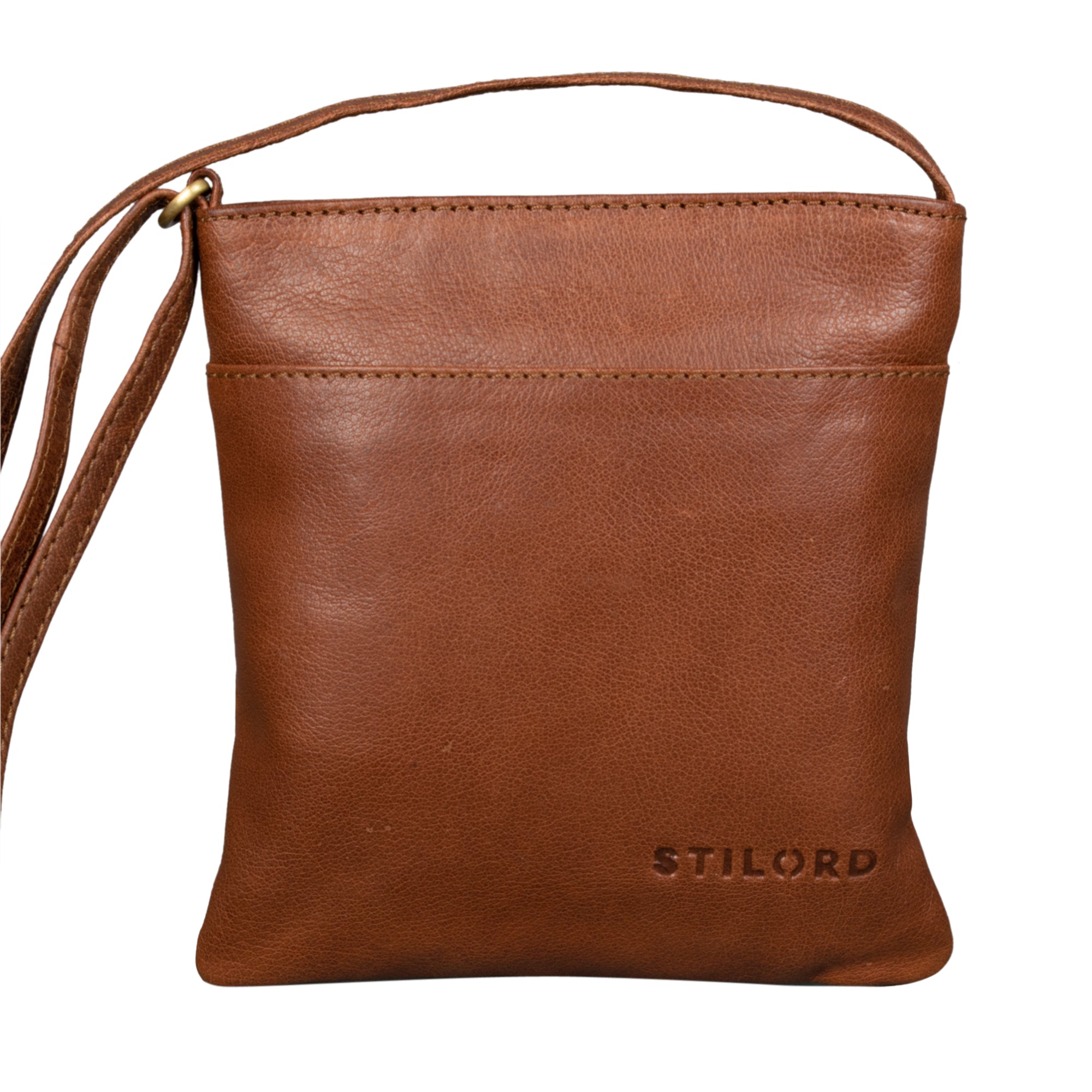 Cross Body Bag Leder braun