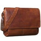 Leder Umhängetasche Cognac Braun