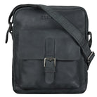 Crossbody Bag Leder schwarz