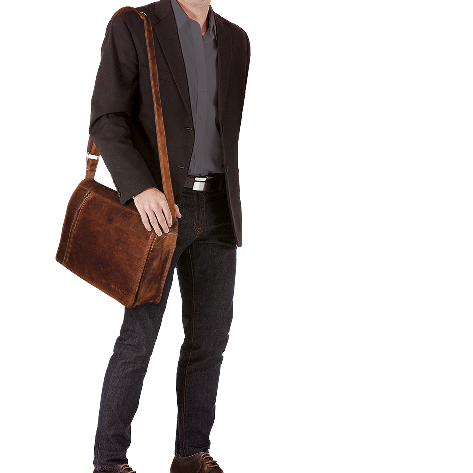 Bürotasche braun
