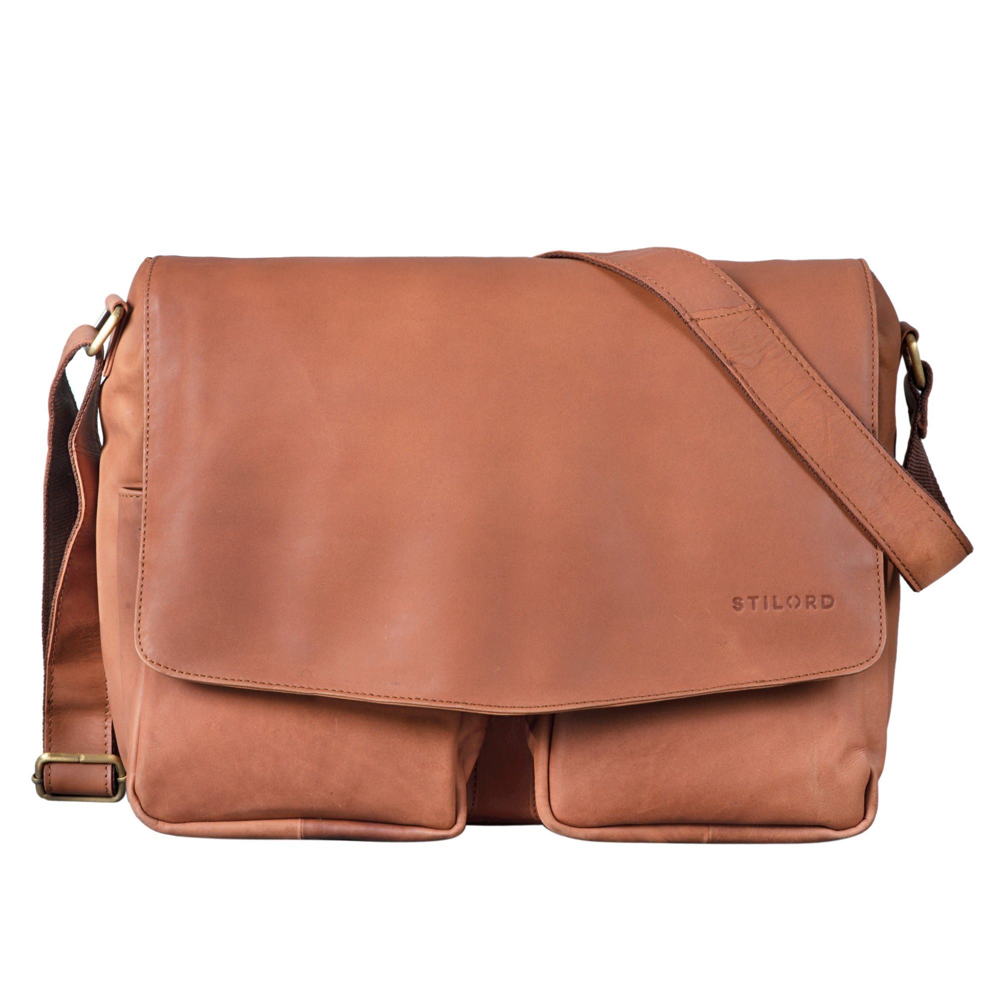 business ledertasche braun