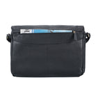 Schultertasche Leder Vintage schwarz