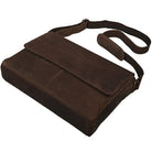 Messenger Bag Dunkelbraun Leder