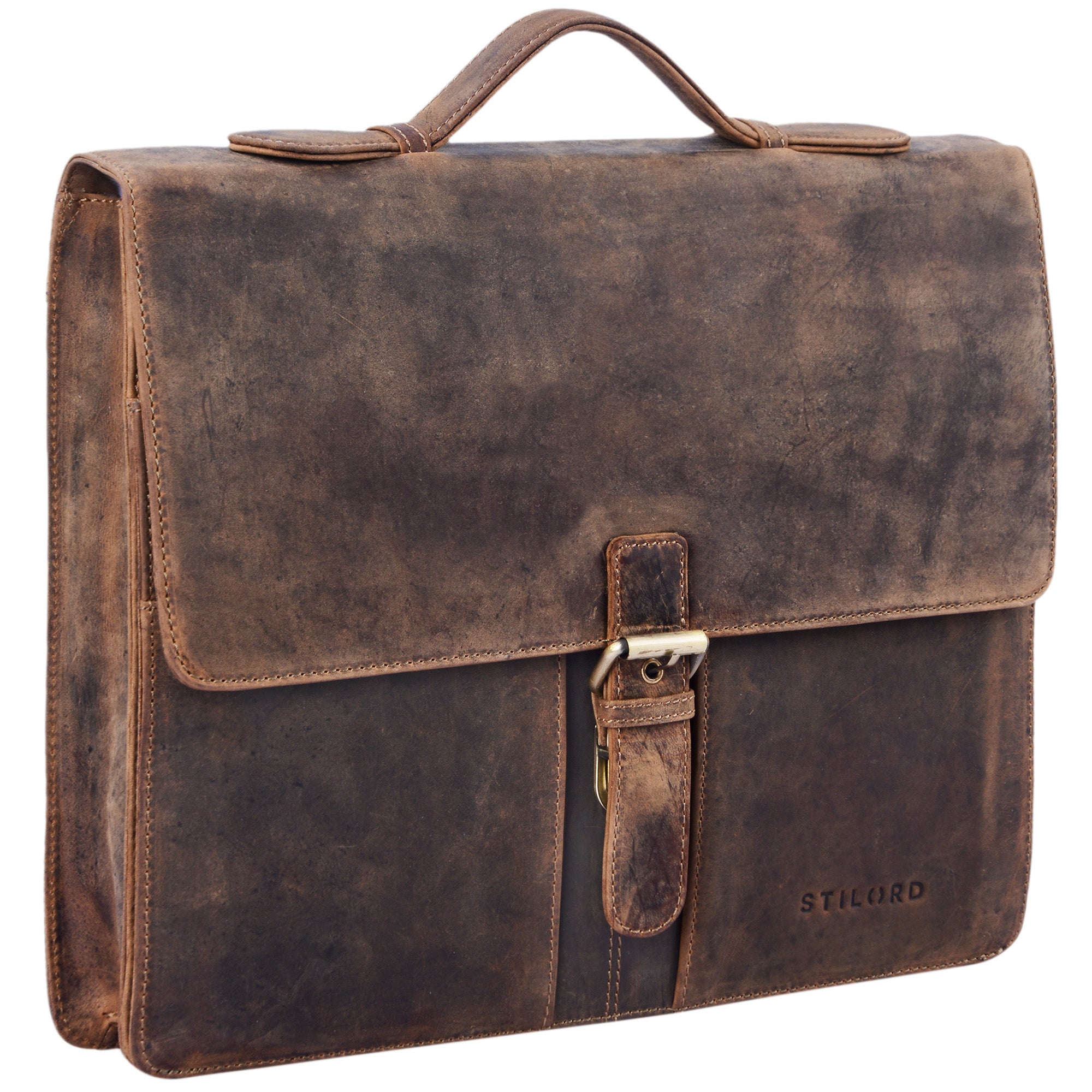 Aktenmappe Vintage Leder mit Griff