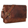 "Davis" Messenger Bag Læder 13" Laptop – Vintage Umhængtaske