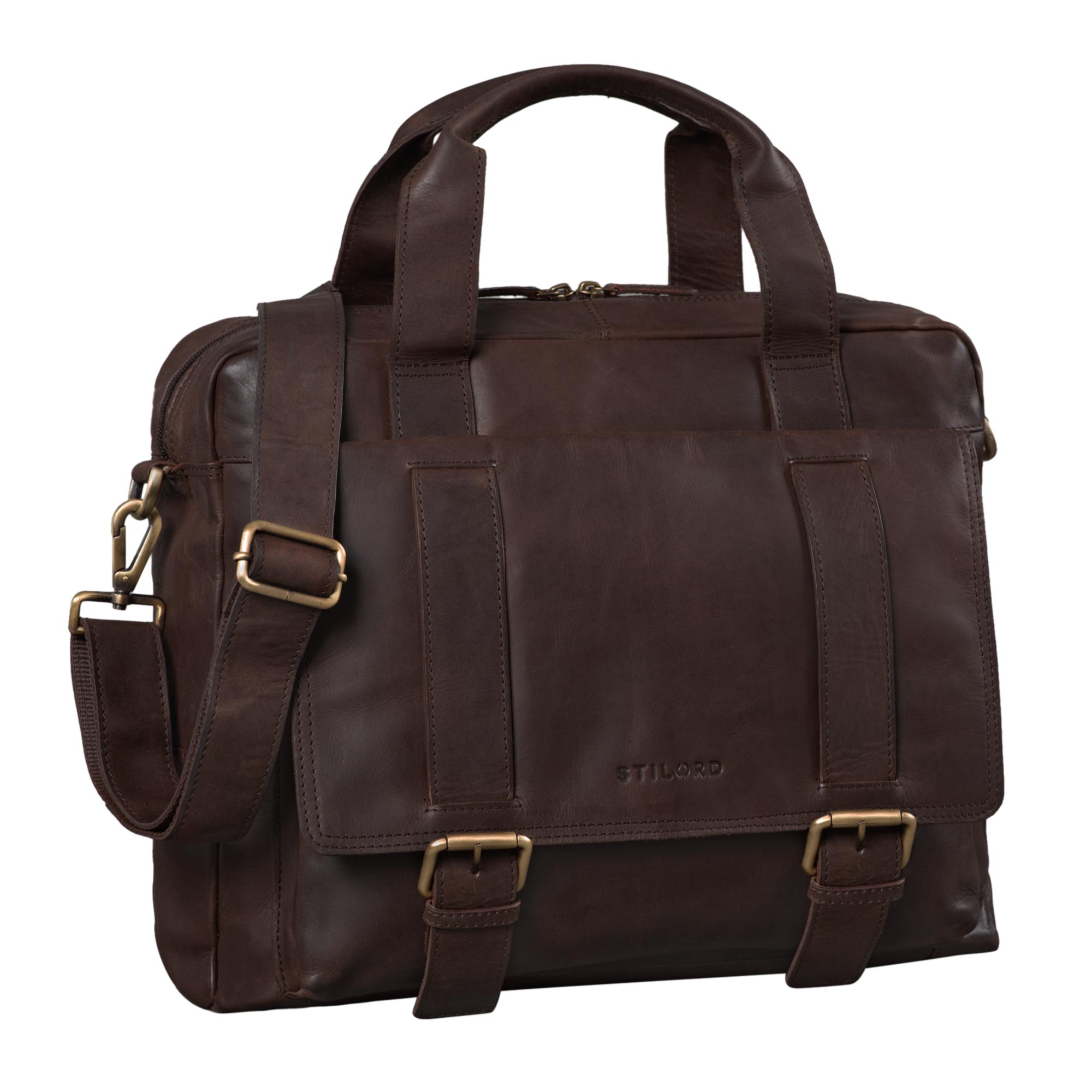 Vintage Aktentasche Leder Herren Damen