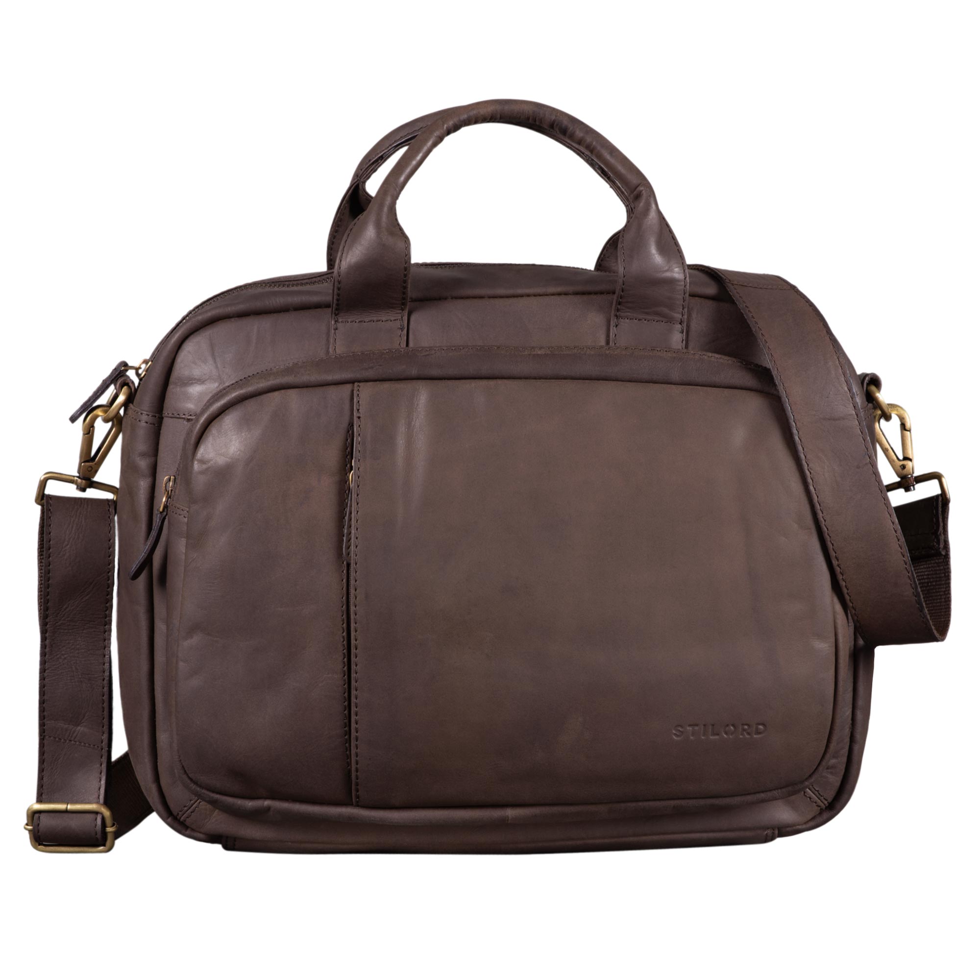 Große Vintage Businesstasche Leder