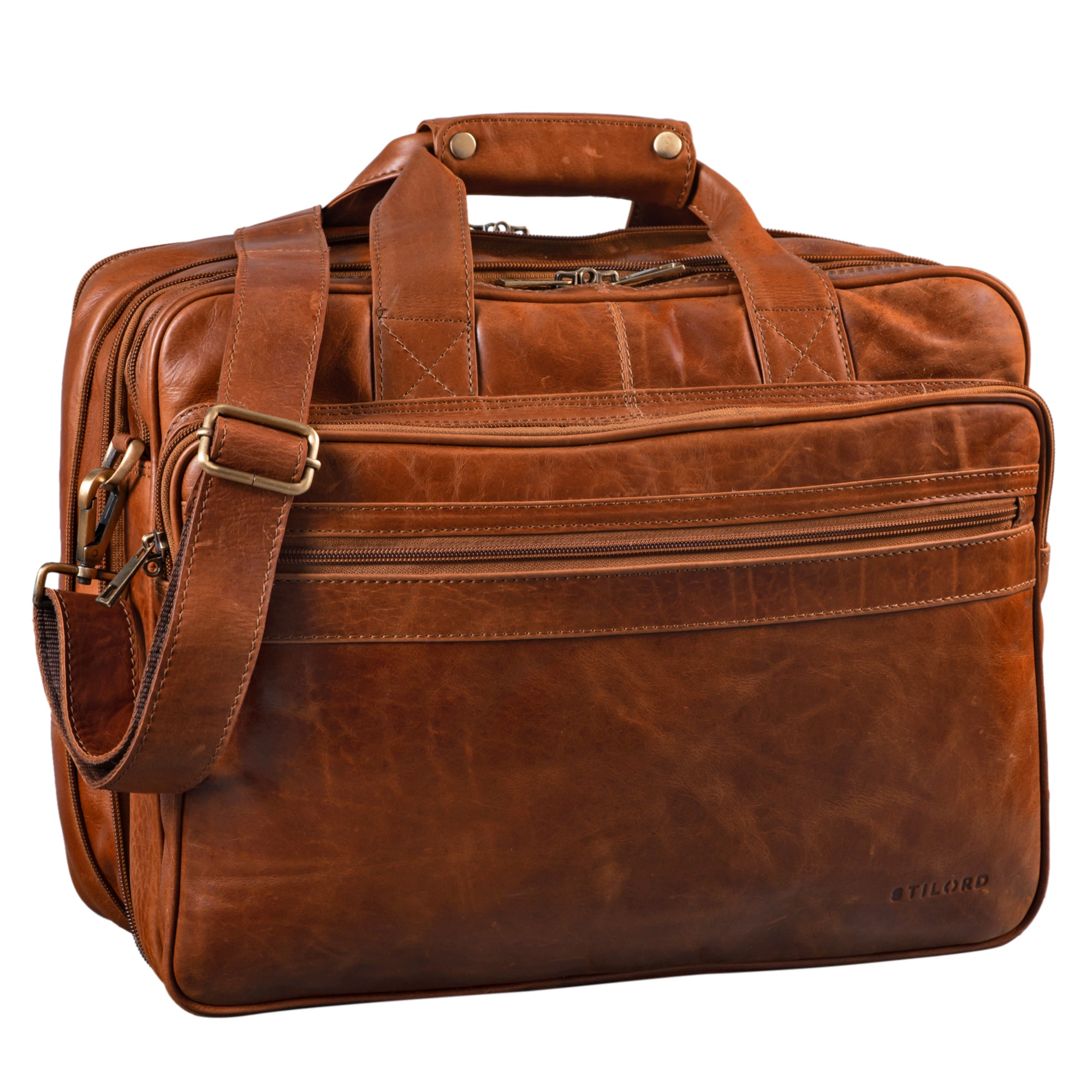 Leder Business Aktentasche Herren braun