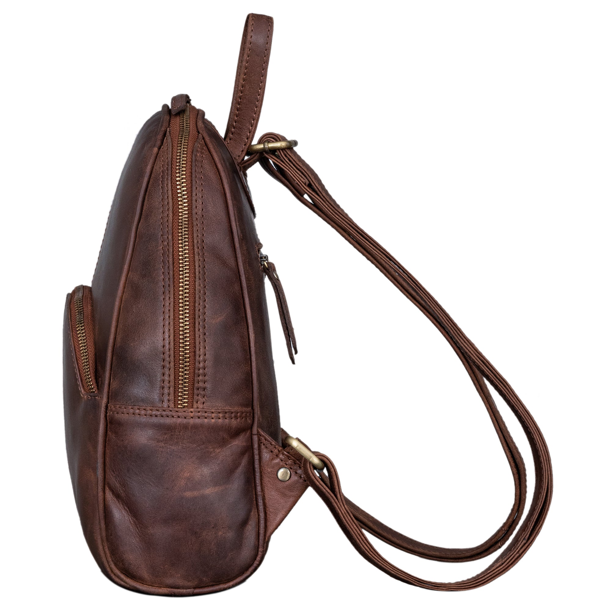 Rucksack Leder Braun
